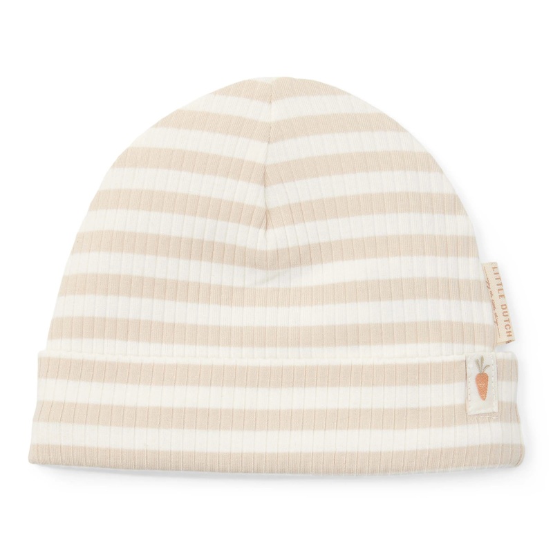 Baby cap Stripe Sand/ White Size 1 (44/56)