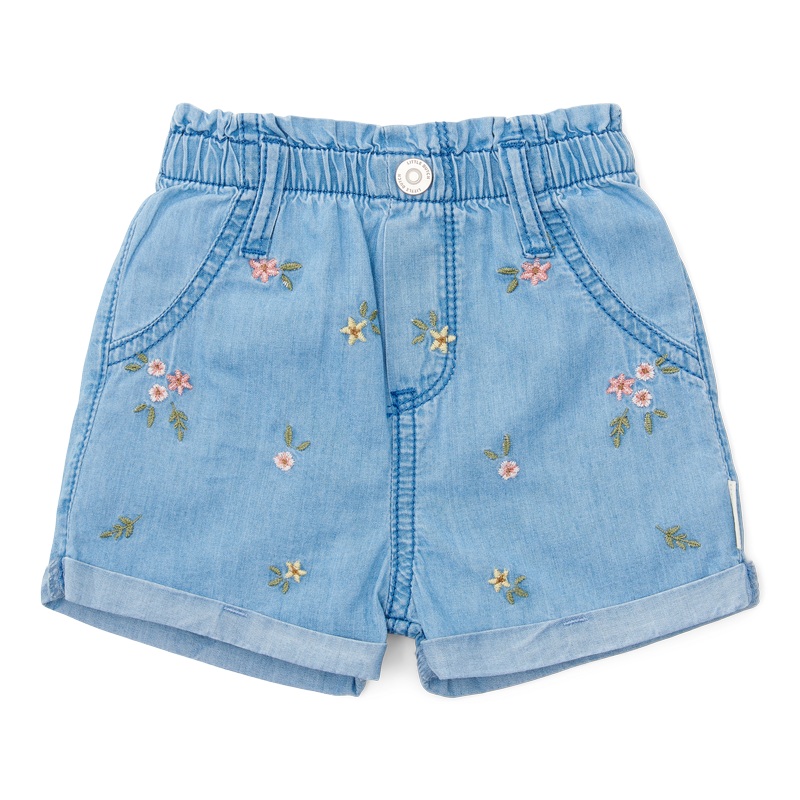 Short Denim Embroidered 74