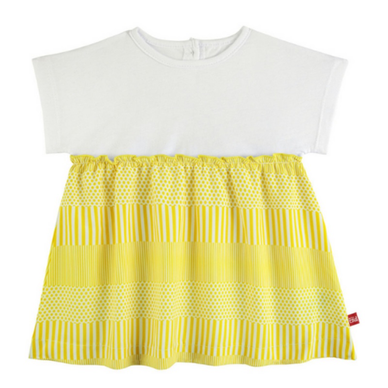 Sunshine short sleeve mix dress. 6 m