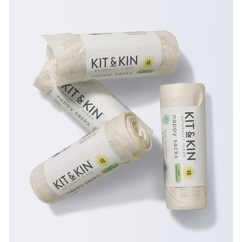 Kit & Kin Biodegradable Nappy Sacks (60 pack)