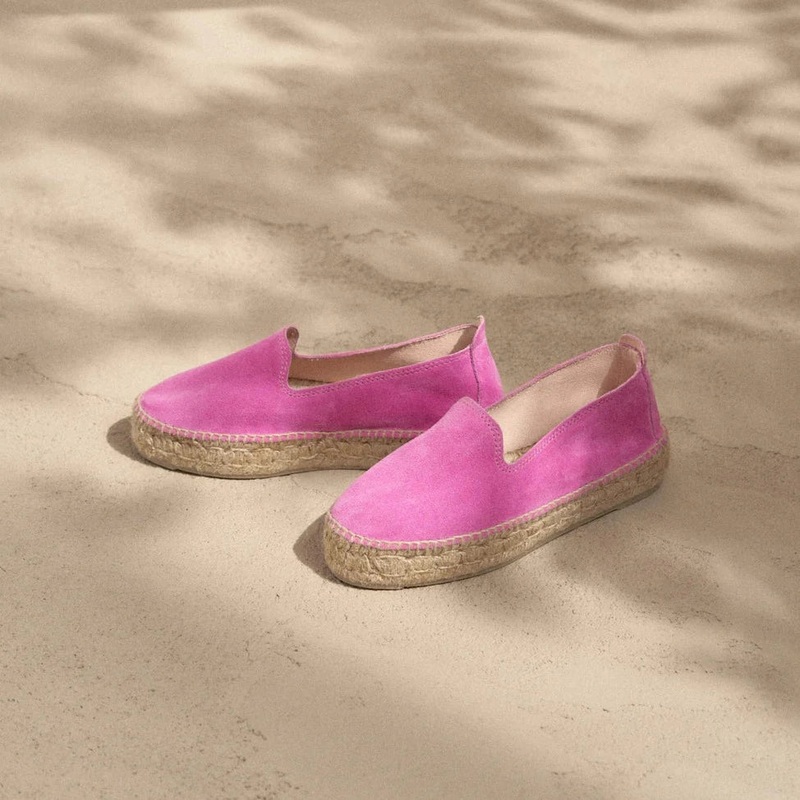 Women's Suede Double Sole Espadrilles Hamptons - Bold Pink 38