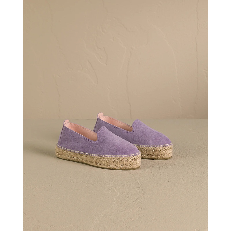 Women's Suede Double Sole Espadrilles Hamptons - Wisteria Lilac 35