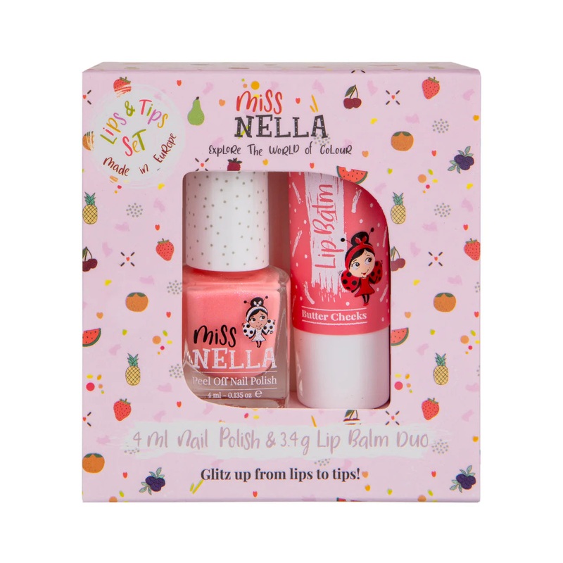Lips & Tips Duo (Nail polish & Lip Balm) Luvvy Wuvvy