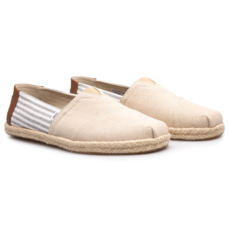 Men's Alpargata Rope Desert Tan Chambray Espadrilles 41