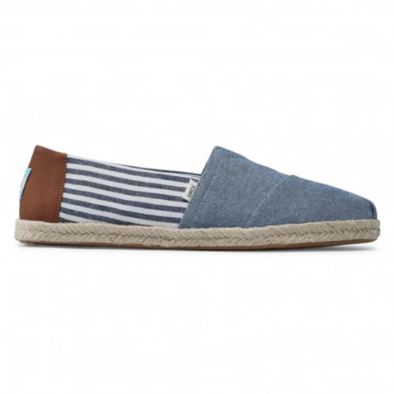 Men's Alpargata Rope Navy Chambray Stripes 40.5