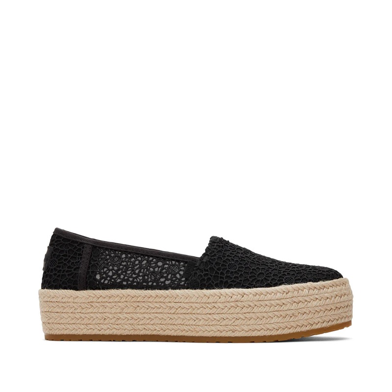 Women's Valencia Moroccan Crochet Black 35.5