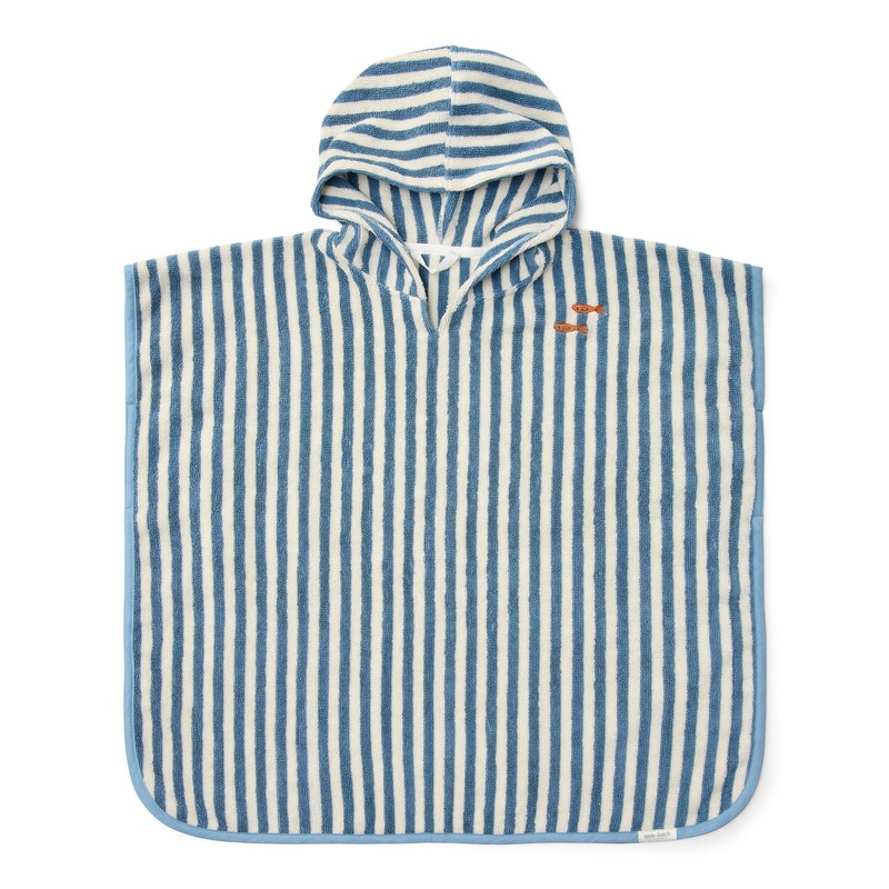 Beach Poncho - Sea Life Ocean Blue