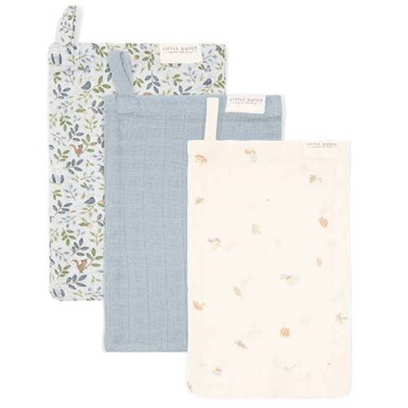 Washcloths Set Muslin - Forest Friends