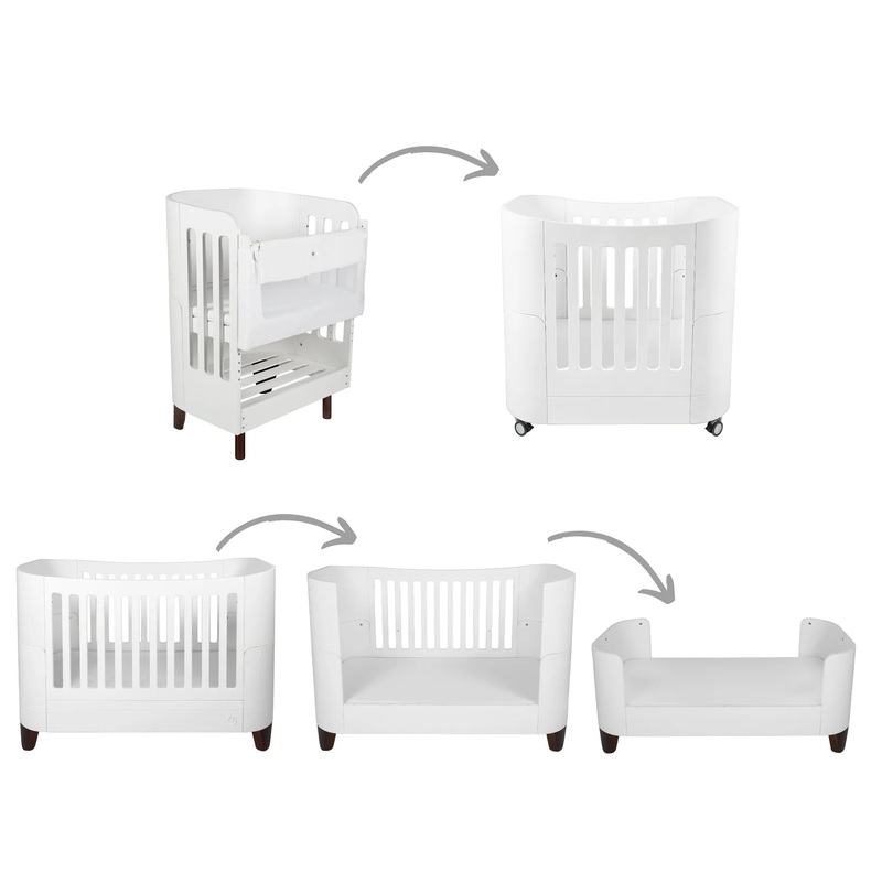 Serena All-in-One Set - White/Walnut