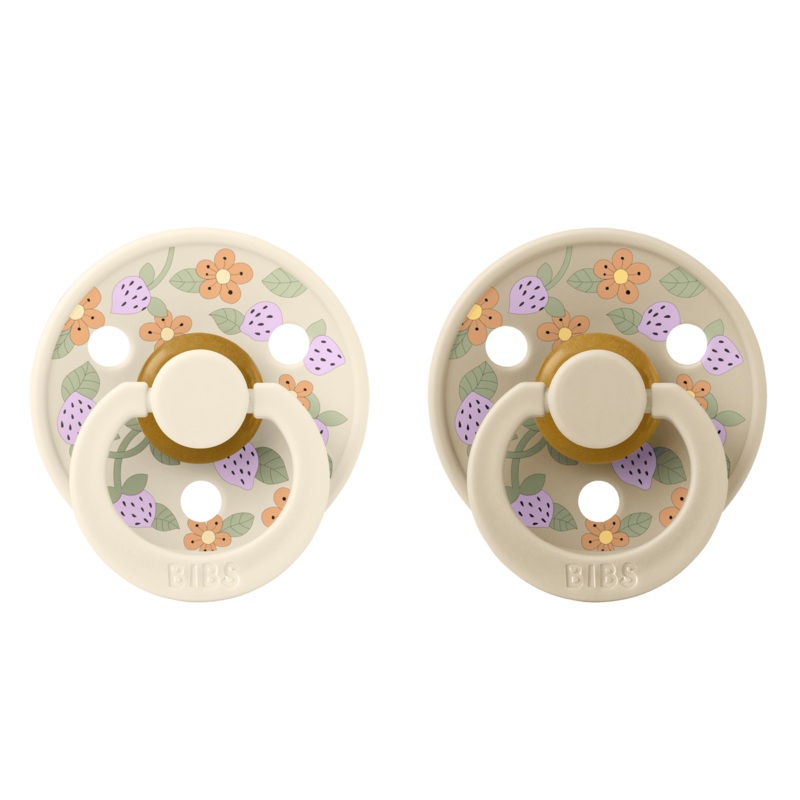BIBS Dummy Liberty Strawberries & Cream - Ivory Mix 1