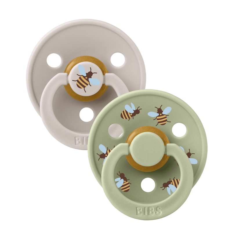 Bibs Dummy Studio Bumblebee Latex - Mushroom Mix 1 (0-6m)