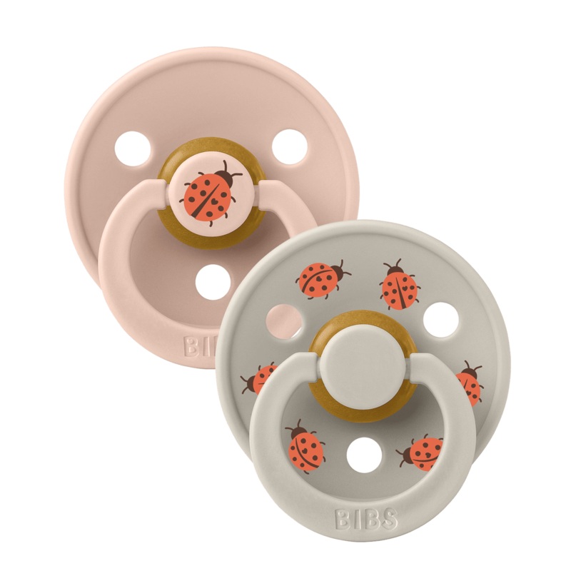 Bibs Dummy Studio Ladybug Latex - Blush Mix 1 (0-6m)
