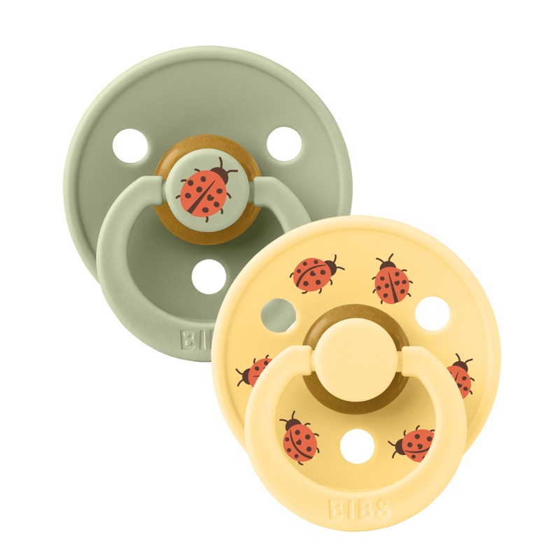 Bibs Dummy Studio Ladybug Latex - Sage Mix 1 (0-6m)