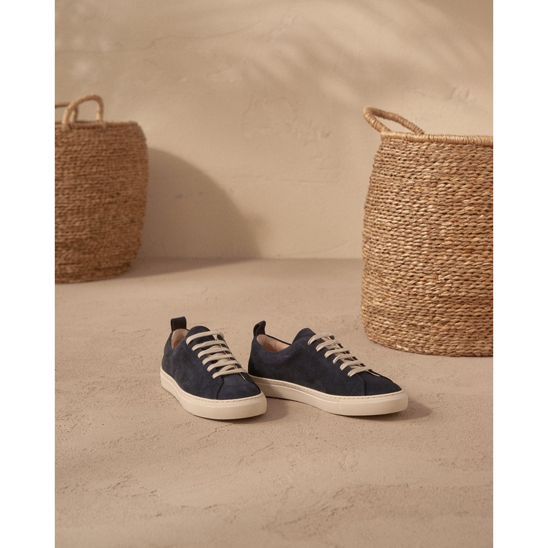 Men's Suede Hamptons Sneakers - Patriot Blue 40