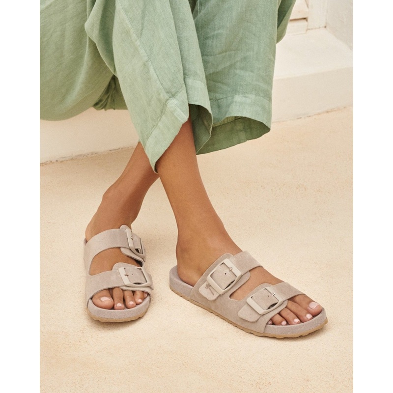 Women's Suede Traveler Nordic Sandals Hamptons - Vintage Taupe 36
