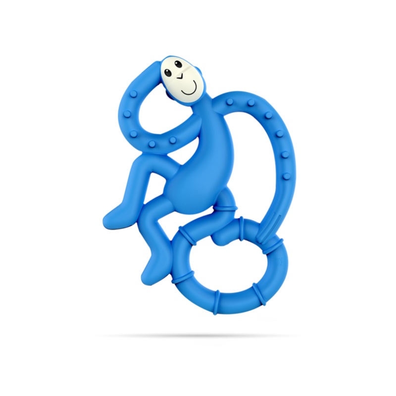 Mini Monkey Teether Blue