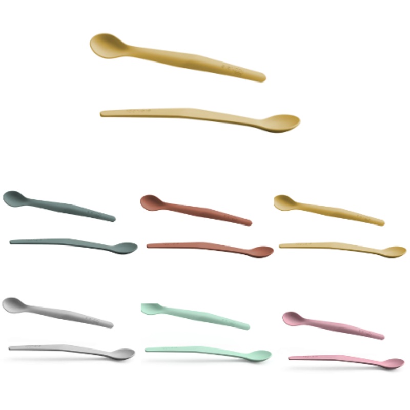 Silicone spoon 2-pack Purple Rose