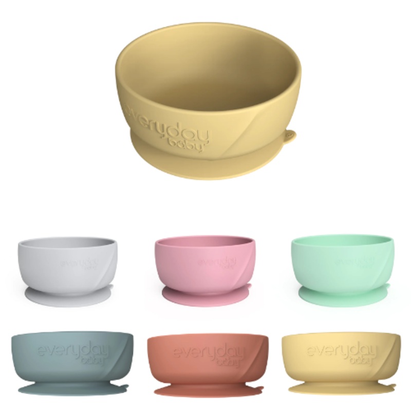 Silicone Suction Bowl Quiet grey