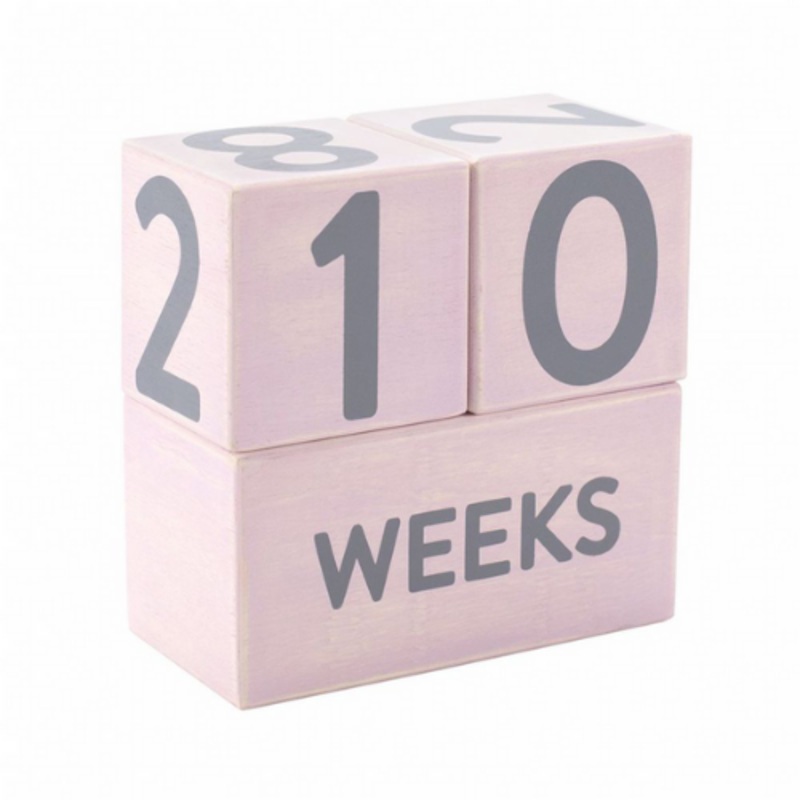 Wooden Age Blocks - Pink