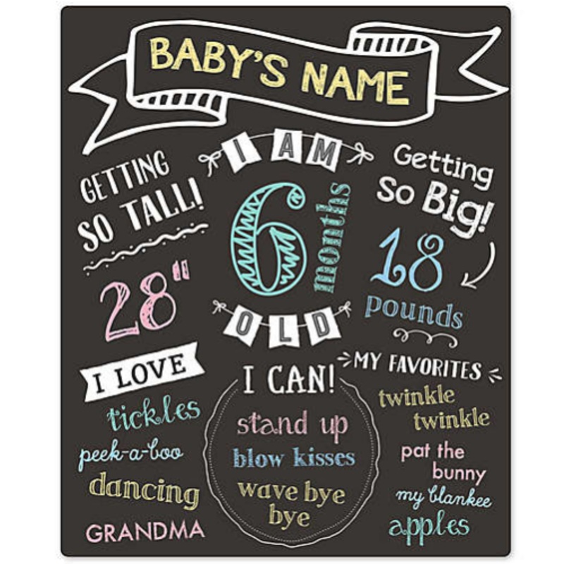 Babys Monthly Chalkboard