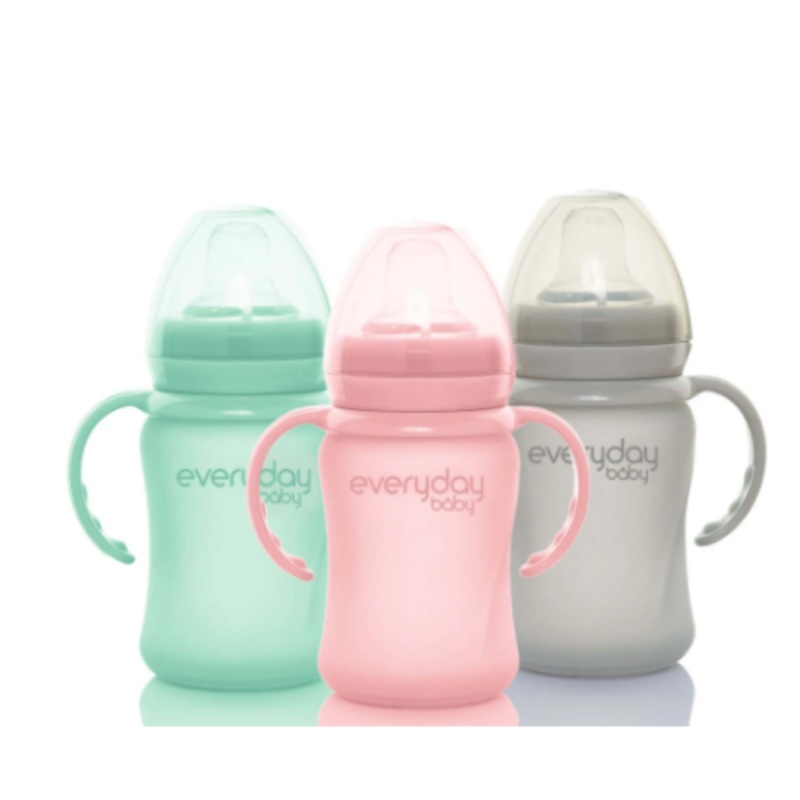 Glass Sippy Cup Healthy + 150ml Quiet grey
