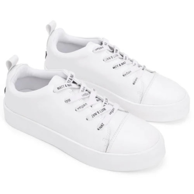 Marci Women's Vegan Sneakers - White/Black 36