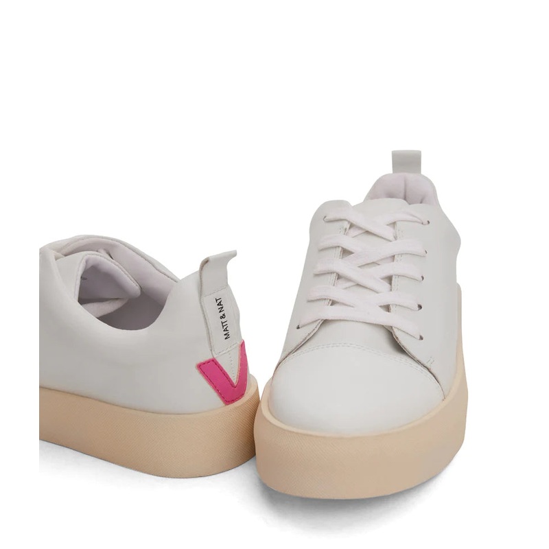 Marci Women's Vegan Sneakers - White/Pink 36