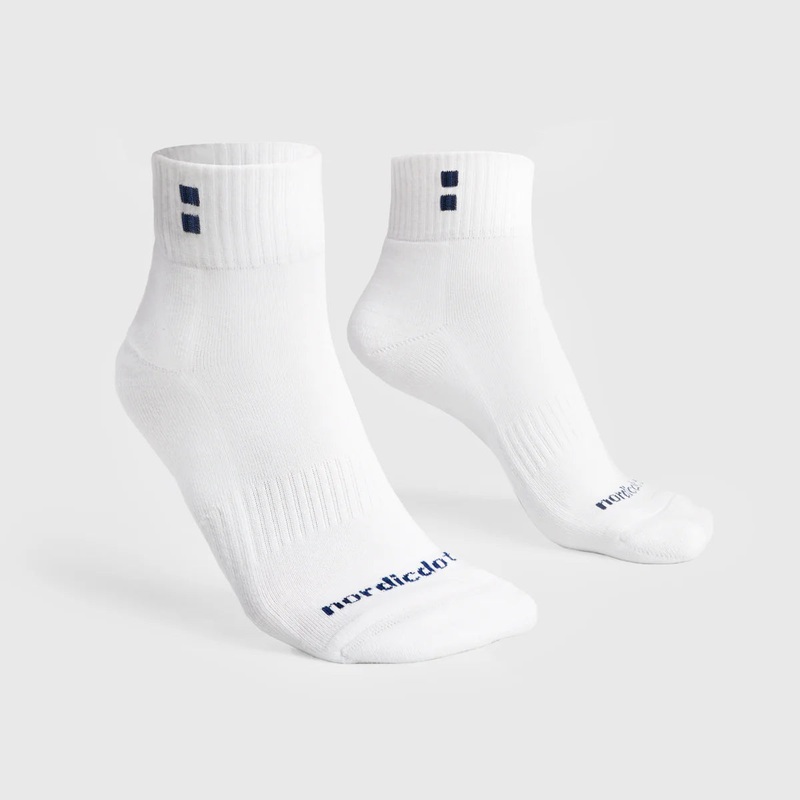 Men's Club Socks White - 2 Pack S/M