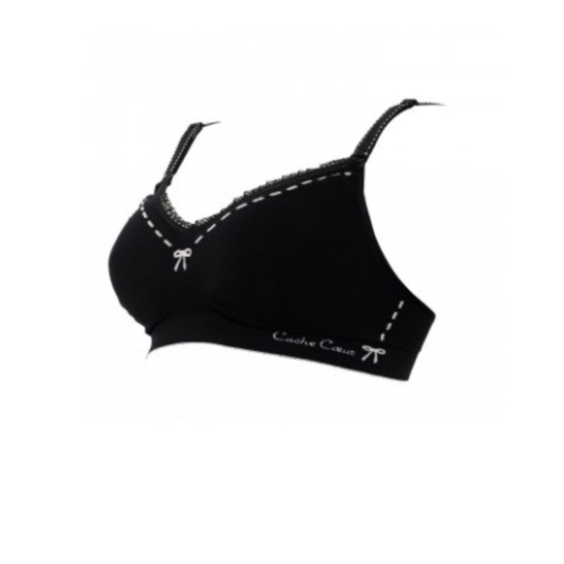 Maternity and nursing seamless bra - Illusion - Black XL