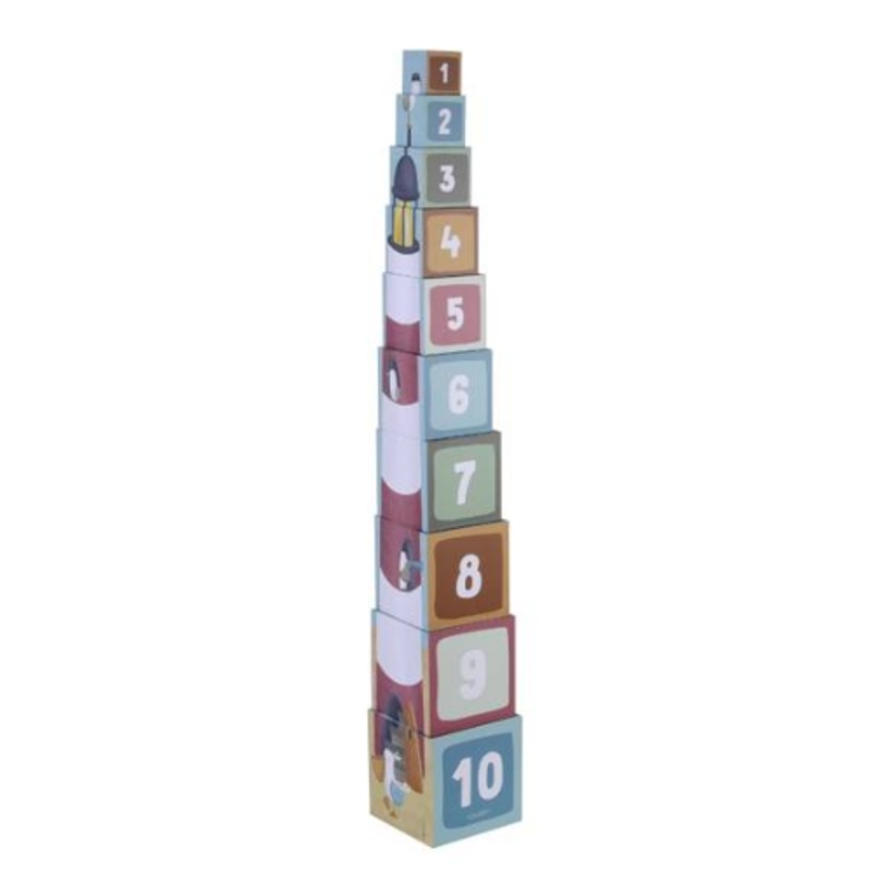 Stacking blocks Sailors Bay