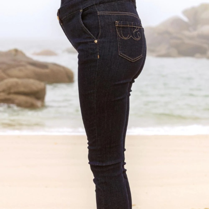 Sharon maternity and postpartum jeans low waist SLIM dark blue XS