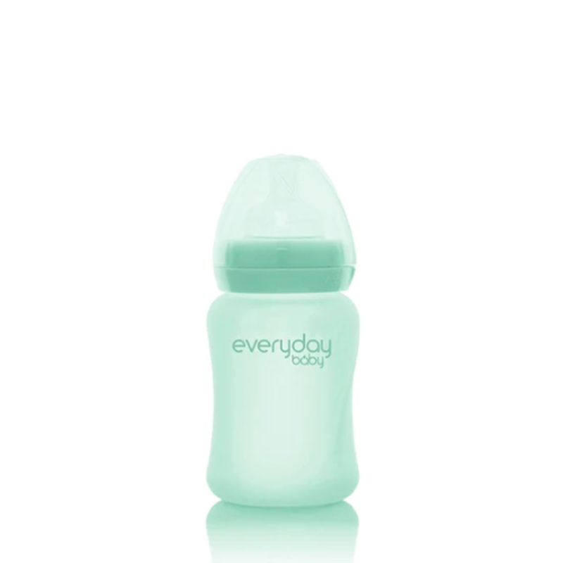 Glass Baby Bottle healthy+ 150 Mint Green