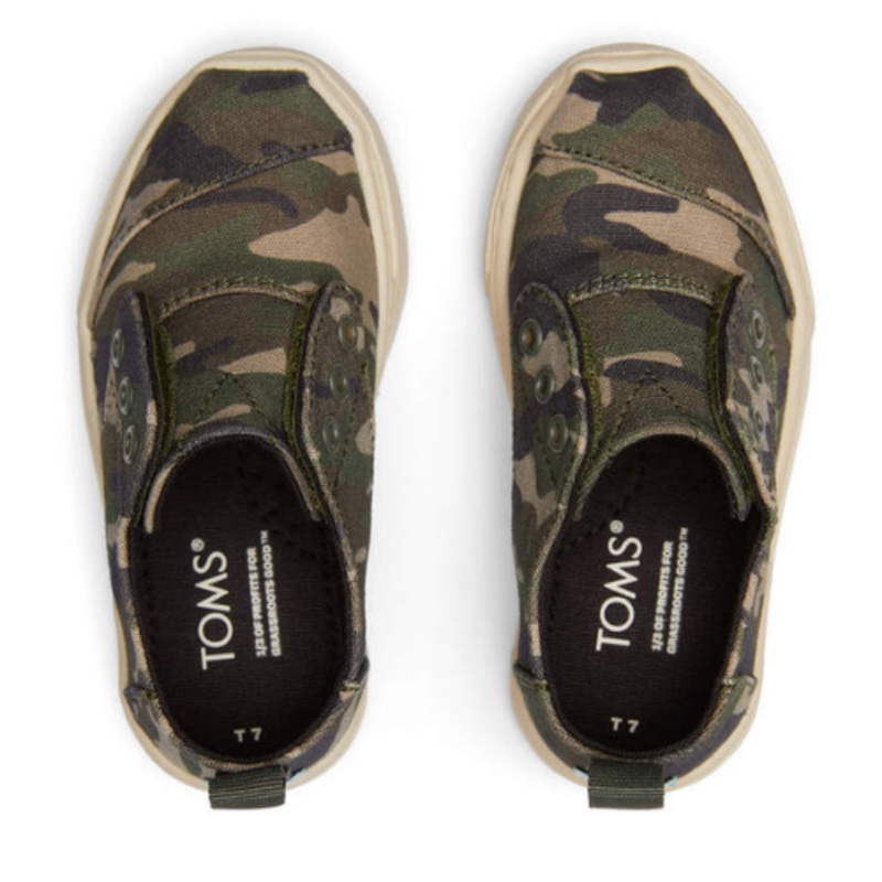 Khaki Camo Cordones Sneaker 19.5