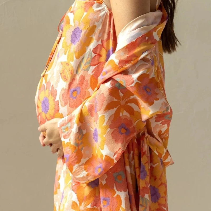 Pregnancy and nursing Kimono Barbara S/M