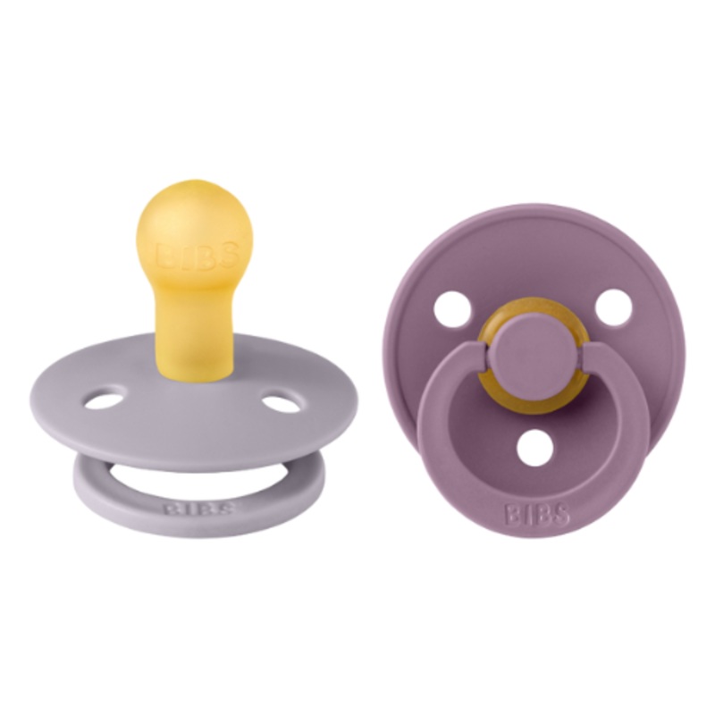 Bibs Dummy Baby Fossil Grey & Mauve 1
