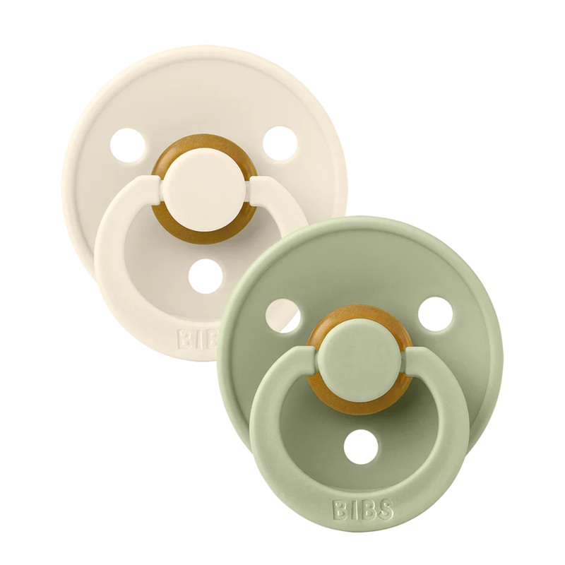 Bibs Dummy Ivory & Sage 1