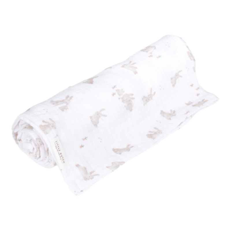 Muslin Swaddle 120 x 120 Baby Bunny