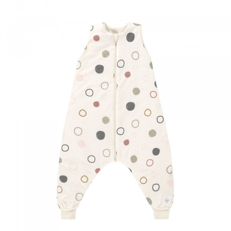 Sleeping Jumper Dots Circles Offwhite 86
