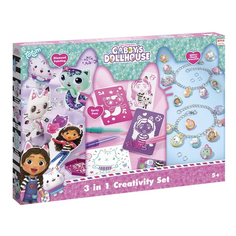 Totum Gabby's Dollhouse - 3in1 Creativity Craft Set