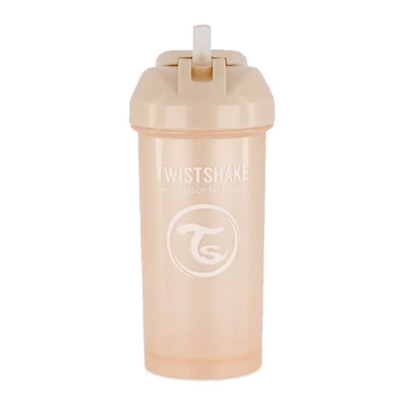 Straw Cup Twistshake 360ml Pearl Champagne