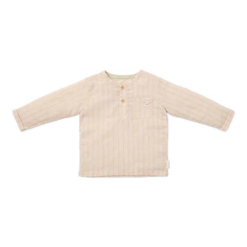 Linen shirt long sleeves Sand Stripes 74