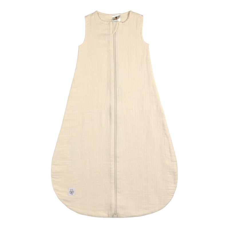 Summer Baby Sleeping Bag - organic cotton, vanilla 62/68 3-6m