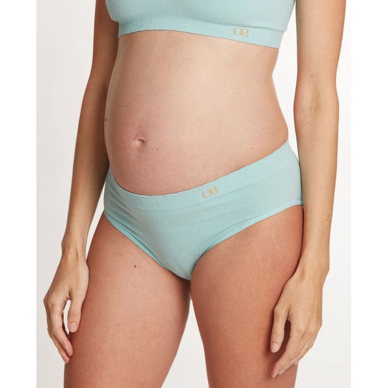 Zoe maternity low-rise briefs Celadon S