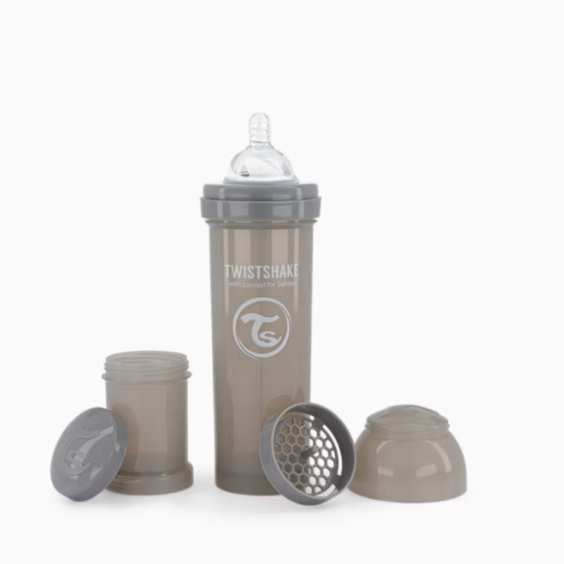 Anti-Colic Baby Bottle 330ml Twistshake Pastel Grey