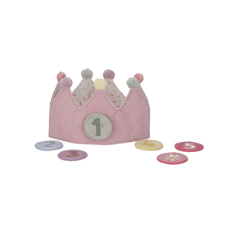 Birthday Crown with Numbers Pink