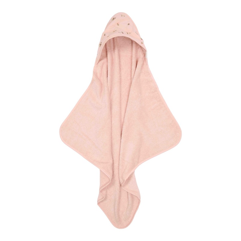 Hooded embroidered towel Blossom 75x75cm