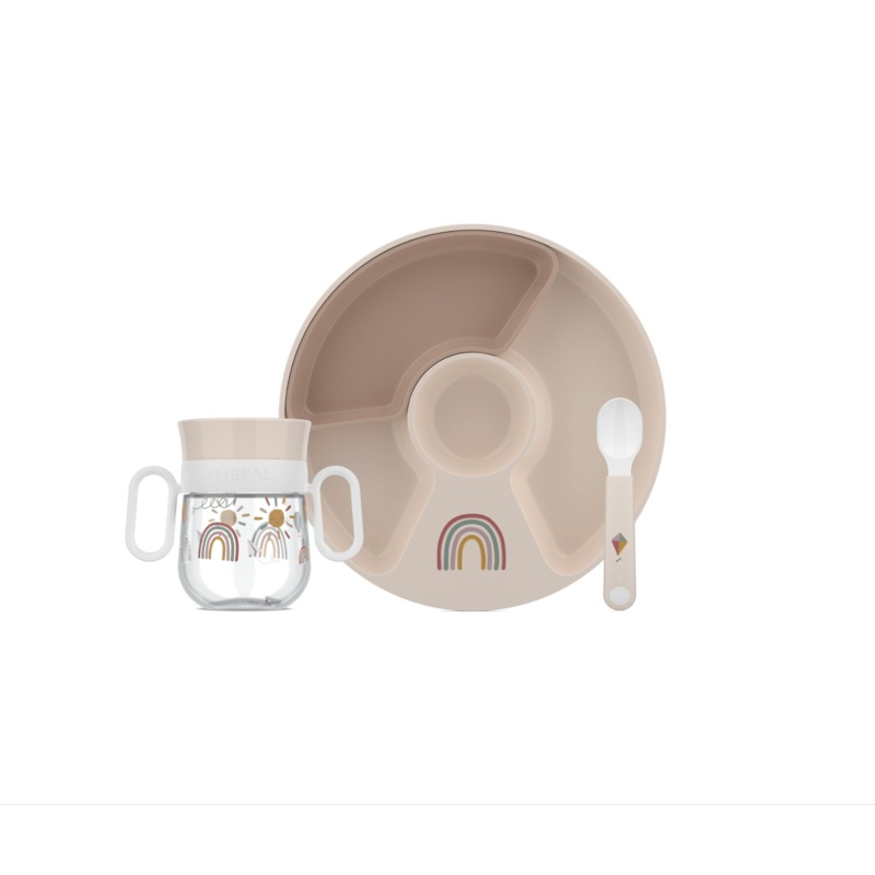 Baby Dinnerware 3-piece Set - Sunshine & Rainbow