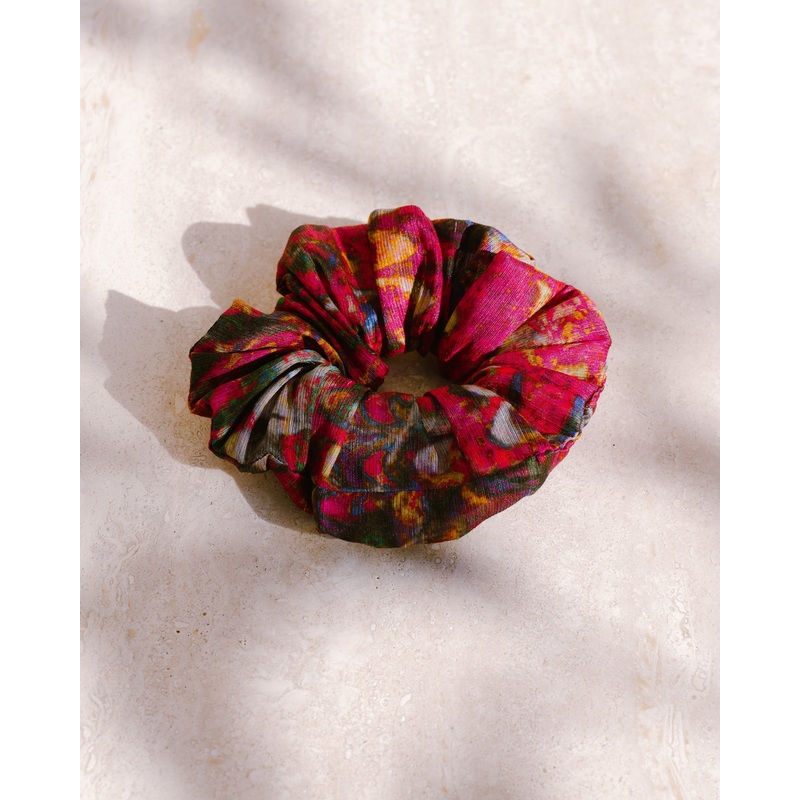 Ebru Silk Linen Hair Tie