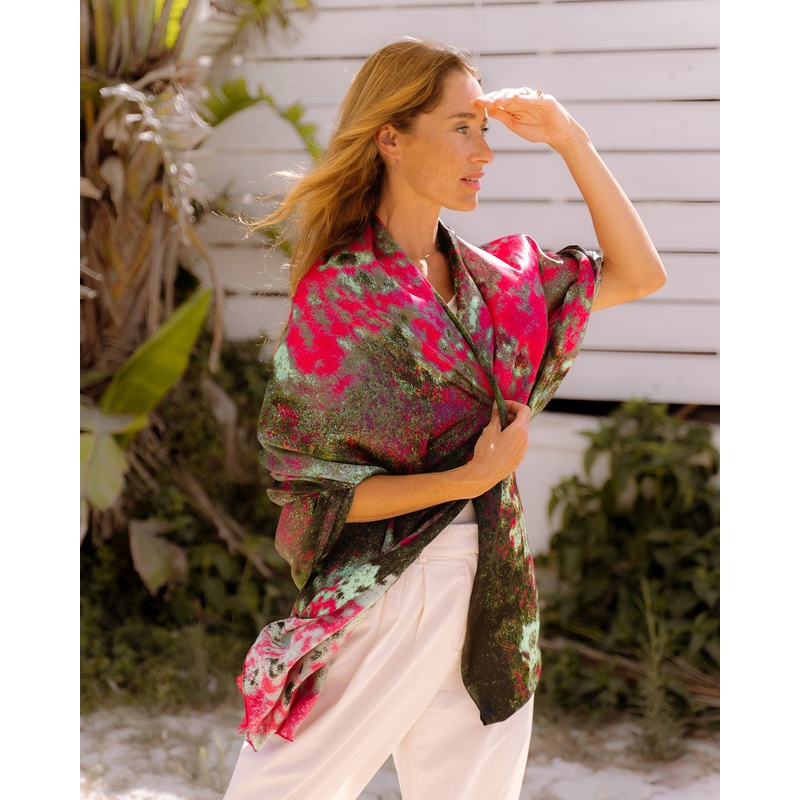 Jade Large Silk Shawl