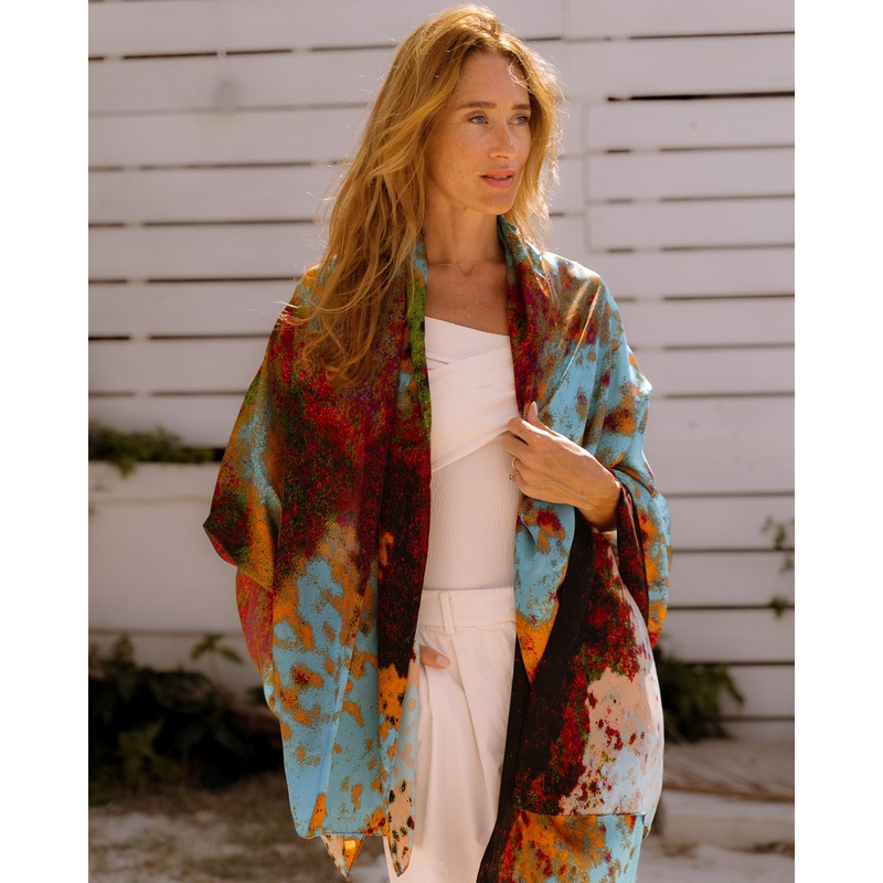 Lagune Large Silk Shawl